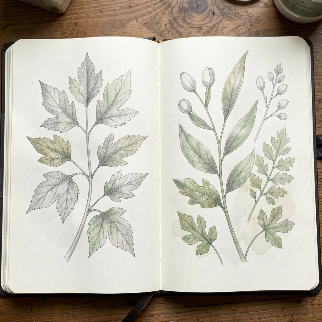 Watercolor painting process